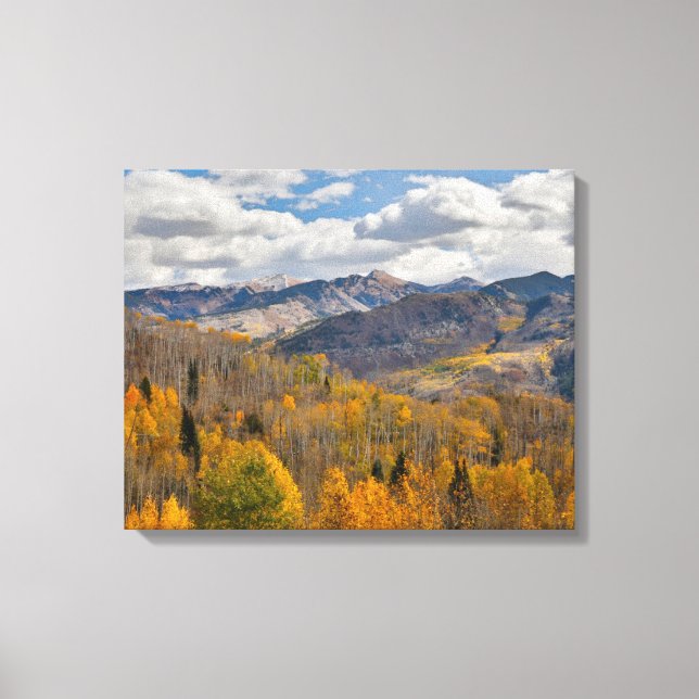 Toile Couleurs d'automne des trembles et des chênes Keeb (Recto)