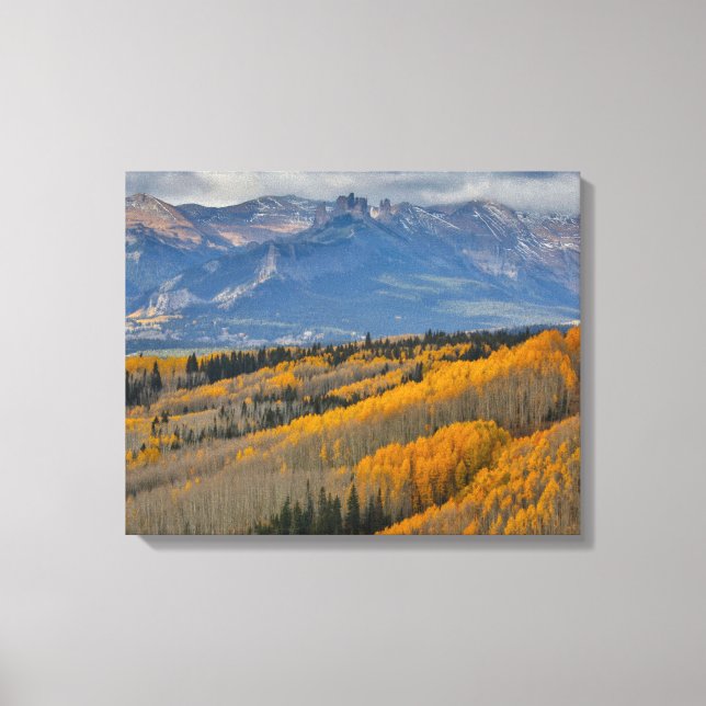 Toile Couleurs d'automne sur les bosquets de trembles (Recto)