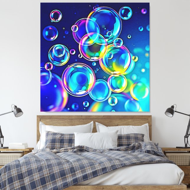 Toile Couleurs de bulles magiques (Insitu(Chambre))