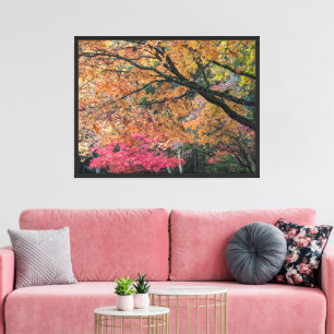 Toile Couleurs de feuilles de saison automnale Botanical