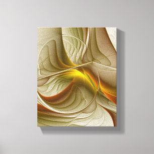 Toile Couleurs de métaux précieux, art fractal abstrait