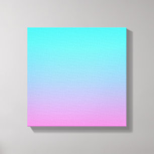 Toile Couleurs de sirène dégradé rose pourpre aquombre