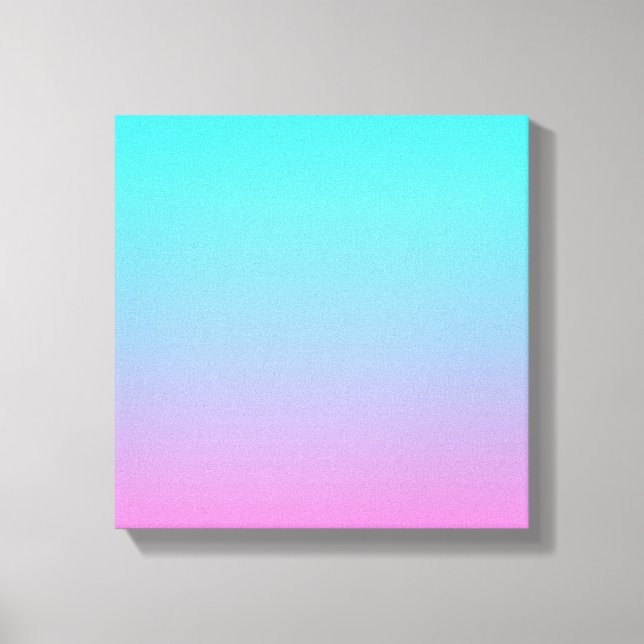 Toile Couleurs de sirène dégradé rose pourpre aquombre (Recto)