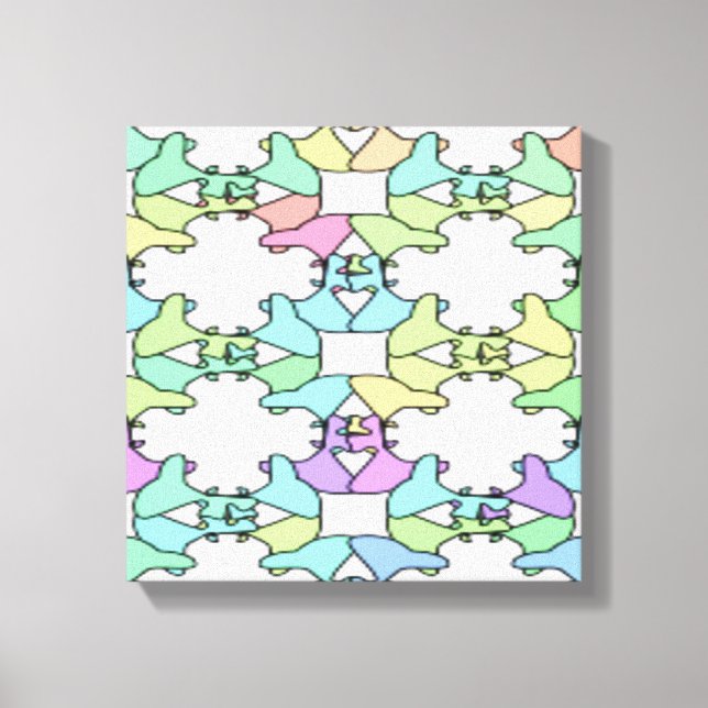 TOILE COULEURS PASTEL (Recto)