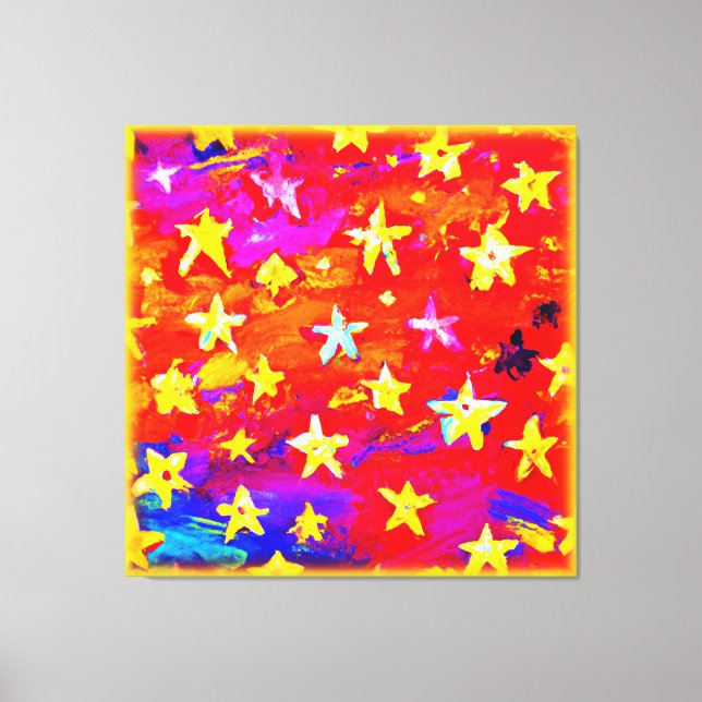 Toile Couleurs vives des étoiles. Commandez dès maintena (Recto)