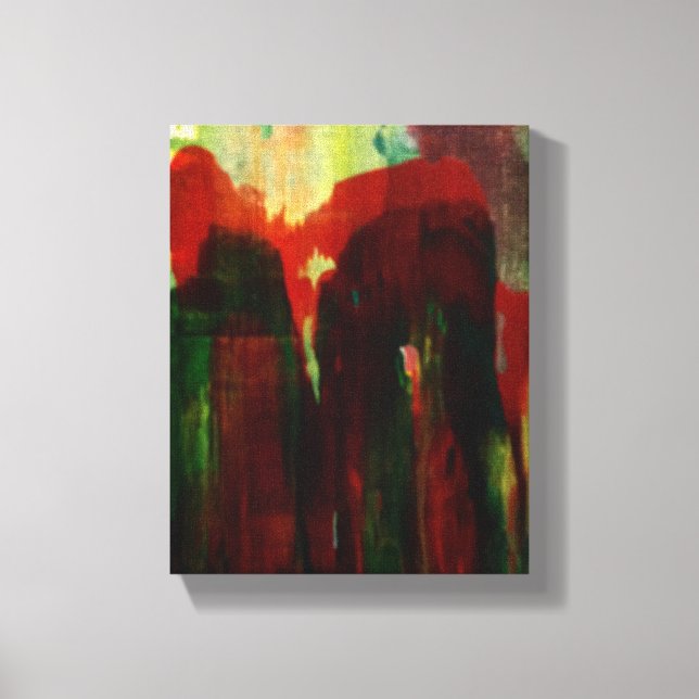 Toile Couleurs vives Peinture d'art Abstraite originale (Recto)