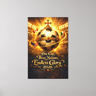 Toile Coupe du Monde 2026 Affiche de Football Renaissanc