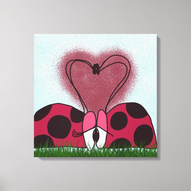 Toile Couple de Ladybug mignon (Recto)