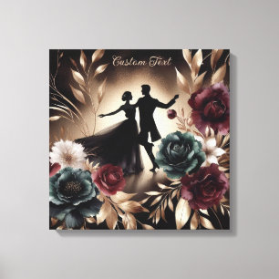 Toile Couple élégant romantique dansant Personnalisé