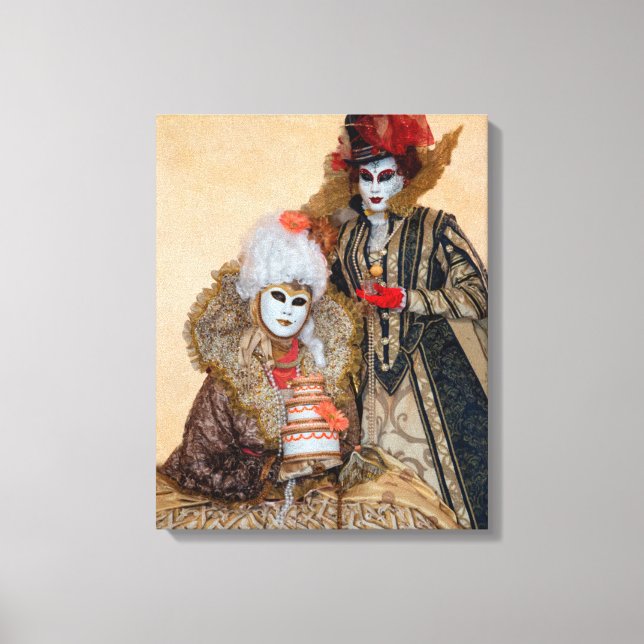 Toile Couple en costume de Carnaval, Venise (Recto)