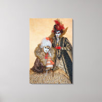 Couple en costume de Carnaval, Venise