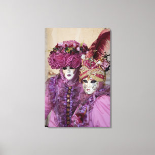 Toile Couple En Costume De Carnaval, Venise