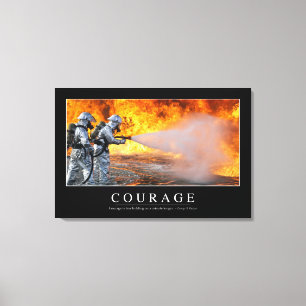 Toile Courage : Citation Inspirationnelle