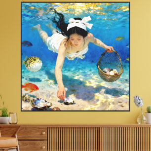 Toile "Courant de Ryūshi" - Un portrait océanique