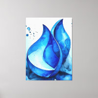 Courbes d'Indigo reposantes