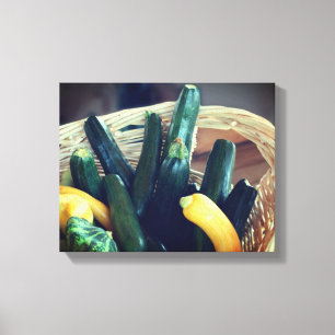 Toile Courges d'été courgettes légumes