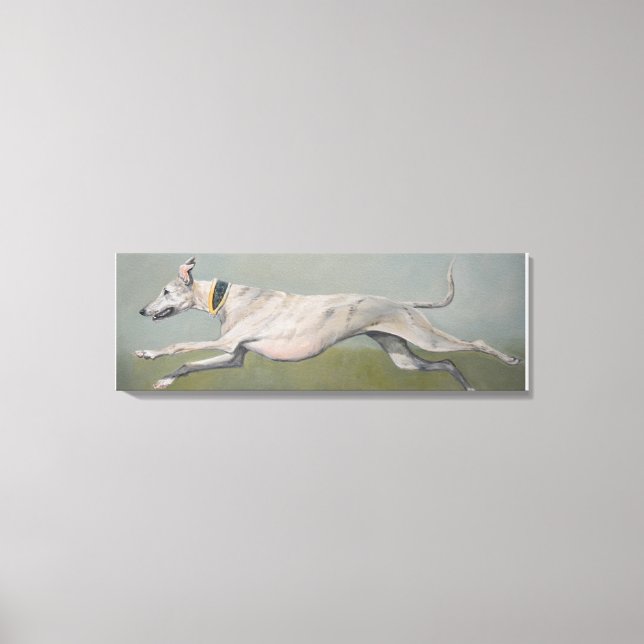Toile Courir Greyhound Dog Art Canvas Imprimer (Recto)