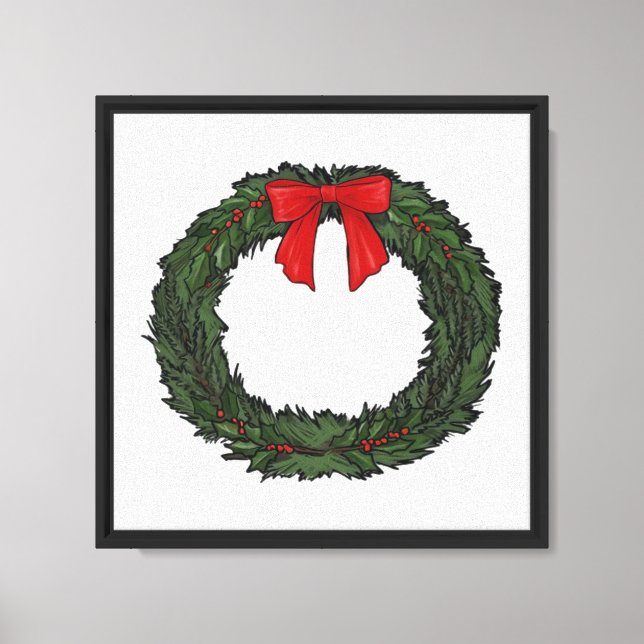Toile Couronne de Noël Classique (Recto)
