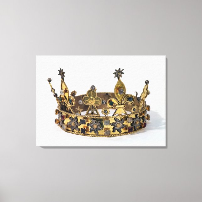 Toile Couronne funéraire de Philippe de France 1404 (Recto)