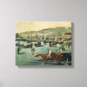 Toile Course de chevaux de Manet , 1872