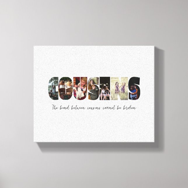 Toile Cousins Photo Collage Canvas Imprimer (Recto)