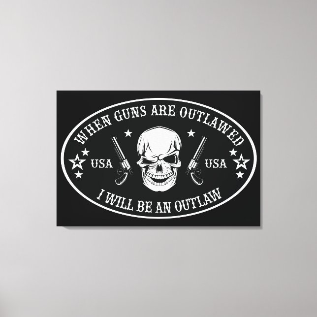 Toile Coussin 2e Amendement (Recto)