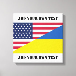 Toile Coussin de soutien américain à l'Ukraine