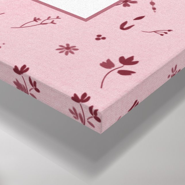 Toile Coussin décoratif de typographie Foi & Sans peur (Coin(Bas))