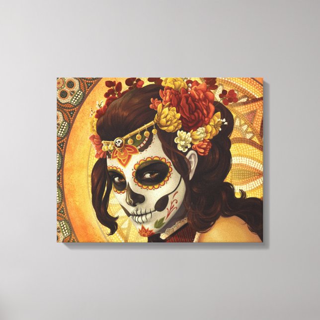 Toile Coussin Dia De Los Muertos (Recto)