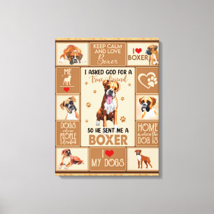 Toile Couverture de chien de boîte personnalisée,