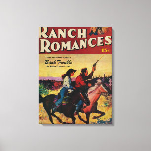 Toile Couverture de magazine de Romances de ranch
