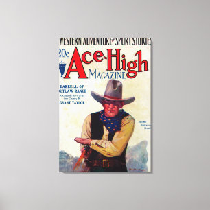 Toile Couverture de magazine élevée d'as