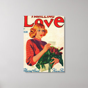 Toile Couverture de magazine excitante d'amour