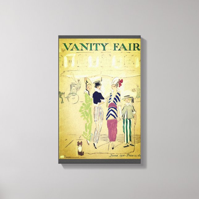 Toile Couverture de magazine Vintage Vanity Fair (Recto)