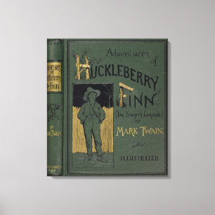 Toile Couverture des "aventures de Huckleberry Finn" par
