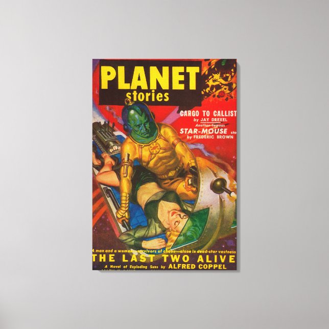 Toile Couverture du magazine Planet Stories 5 (Recto)