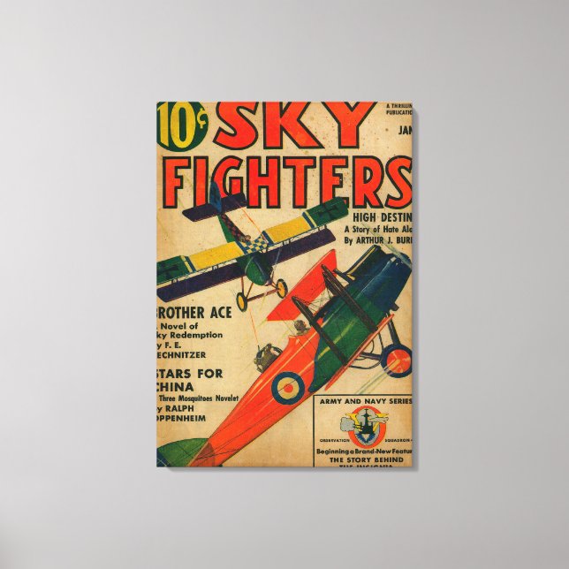 Toile Couverture du magazine Sky Fighters (Recto)