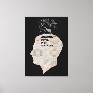 TOILE COUVERTURE SPÉCIALE - N'ARRÊTEZ JAMAIS D'APPRENDRE
