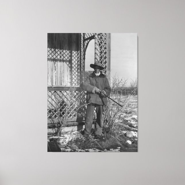 Toile Cowboy Rancher ou le hors-la-loi canadien du Vieux (Recto)