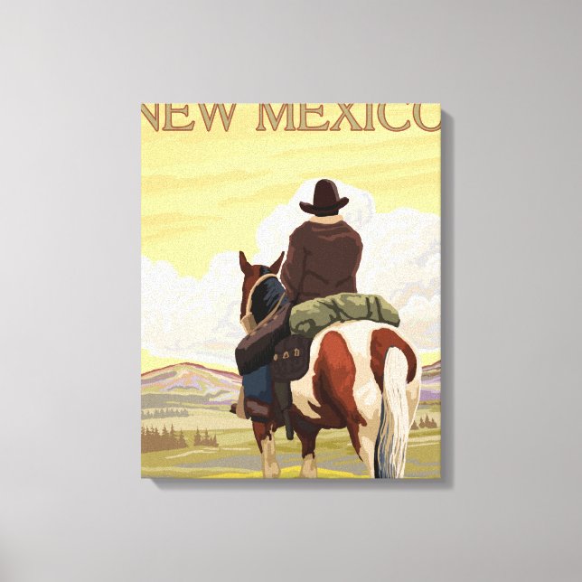 Toile Cowboy (View from Back)Nouveau-Mexique (Recto)