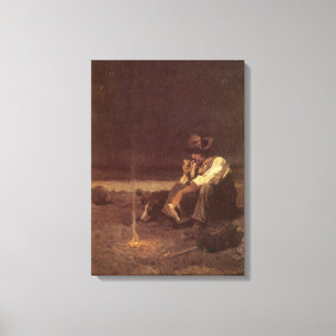 Toile Cowboys de l'Ouest vintage, Herder des Plaines par