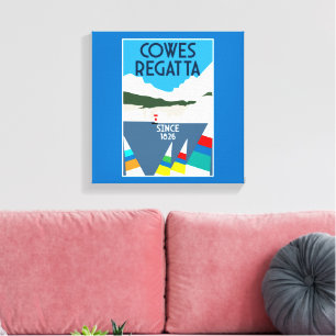Toile Cowes île de Wight Yacht Regatta