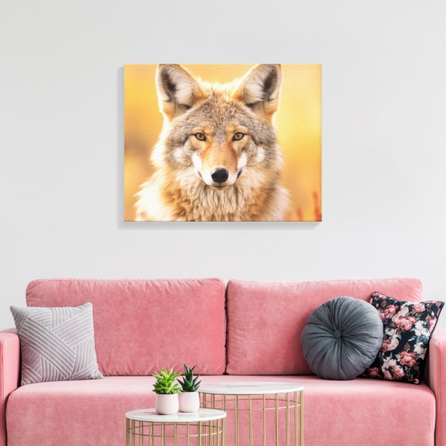 Toile Coyote dans la nature (Insitu(Salon))