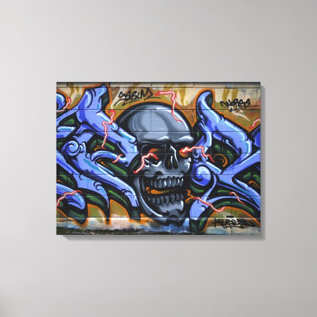 Toile Crâne affreux aux yeux brûlants (Recto)