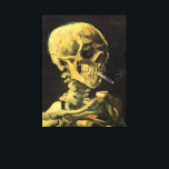Toile Crâne avec cigarette brûlante par Vincent van Gogh<br><div class="desc">Crâne avec Cigarette Brûlante par Vincent van Gogh est un post impressionnisme d'art vintage de peinture à vie morte. Portrait du squelette humain fumant. Grande image à utiliser pour les produits anti-tabac. Fumer tue 1 000 personnes chaque année, aider quelqu'un à arrêter de fumer aujourd'hui. Grande image pour Halloween ou...</div>