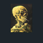 Toile Crâne avec cigarette brûlante par Vincent van Gogh<br><div class="desc">Crâne avec Cigarette Brûlante par Vincent van Gogh est un post impressionnisme d'art vintage de peinture à vie morte. Portrait du squelette humain fumant. Grande image à utiliser pour les produits anti-tabac. Fumer tue 1 000 personnes chaque année, aider quelqu'un à arrêter de fumer aujourd'hui. Grande image pour Halloween ou...</div>