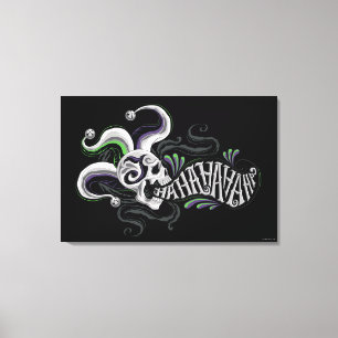 Toile Crâne de joker du peloton   de suicide - Haha