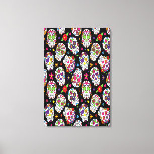 Toile Crâne de sucre Effrayant et effrayant bouillonneme