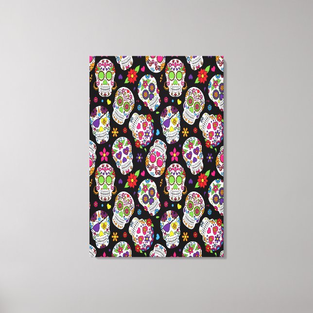 Toile Crâne de sucre Effrayant et effrayant bouillonneme (Recto)