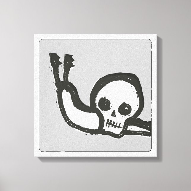 Toile Crâne d'escargot - Une course lente avec une mort  (Recto)